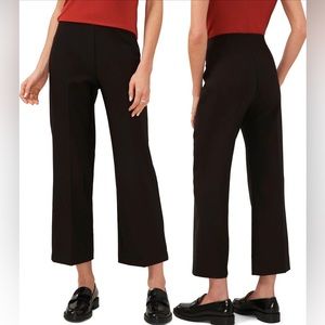 NWOT Halogen Crop Straight Leg Trouser Maroon - 6P
